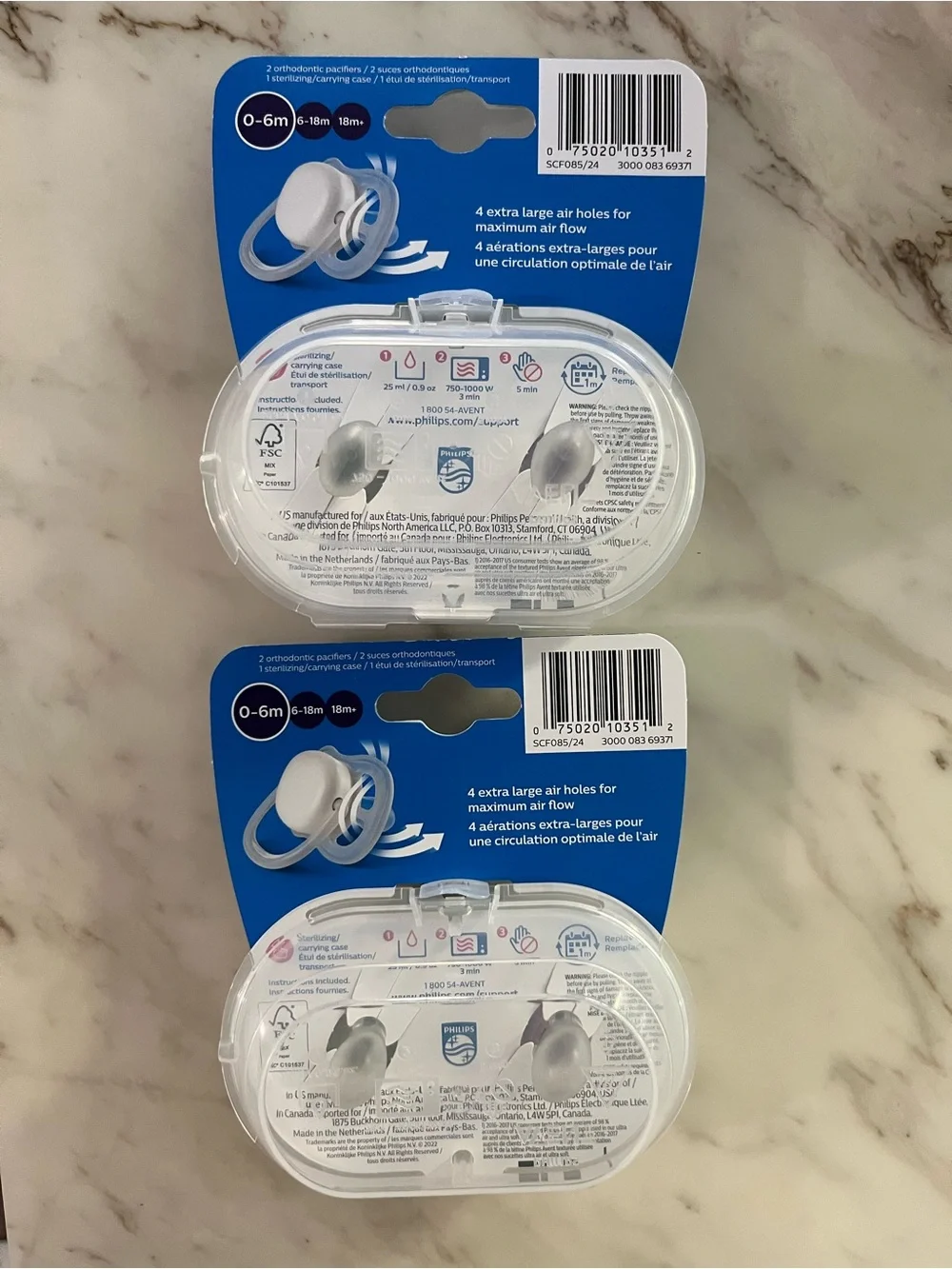 Philips Avent Ultra Air Pacifiers 0-6m (2-Pack)